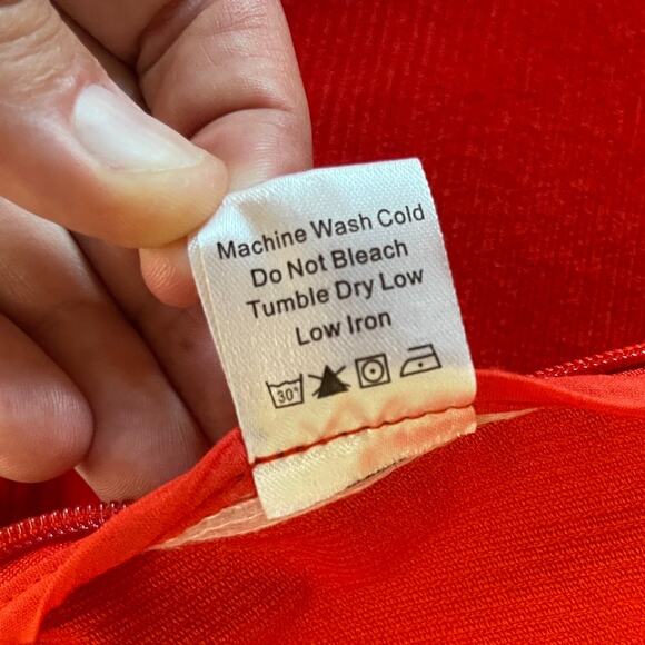 Tuckernuck Bright Red Corduroy Ashford Pants Side Zip Elastic Waist Womens Small - Picture 6 of 13